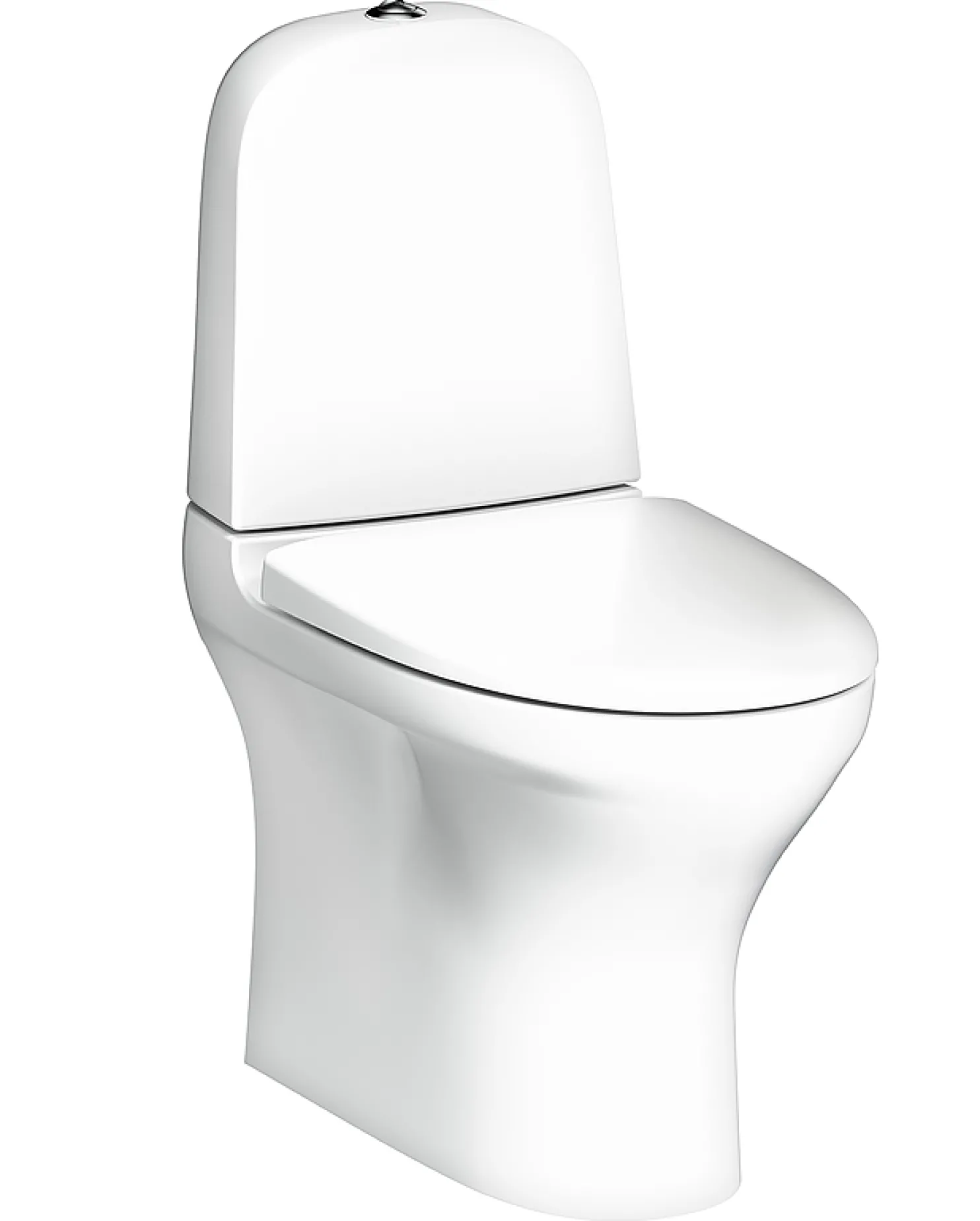 WC-istuin Gustavsberg Estetic 8300 piilo S/P-lukko, Hygienic Flush, C+, mattavalkoinen