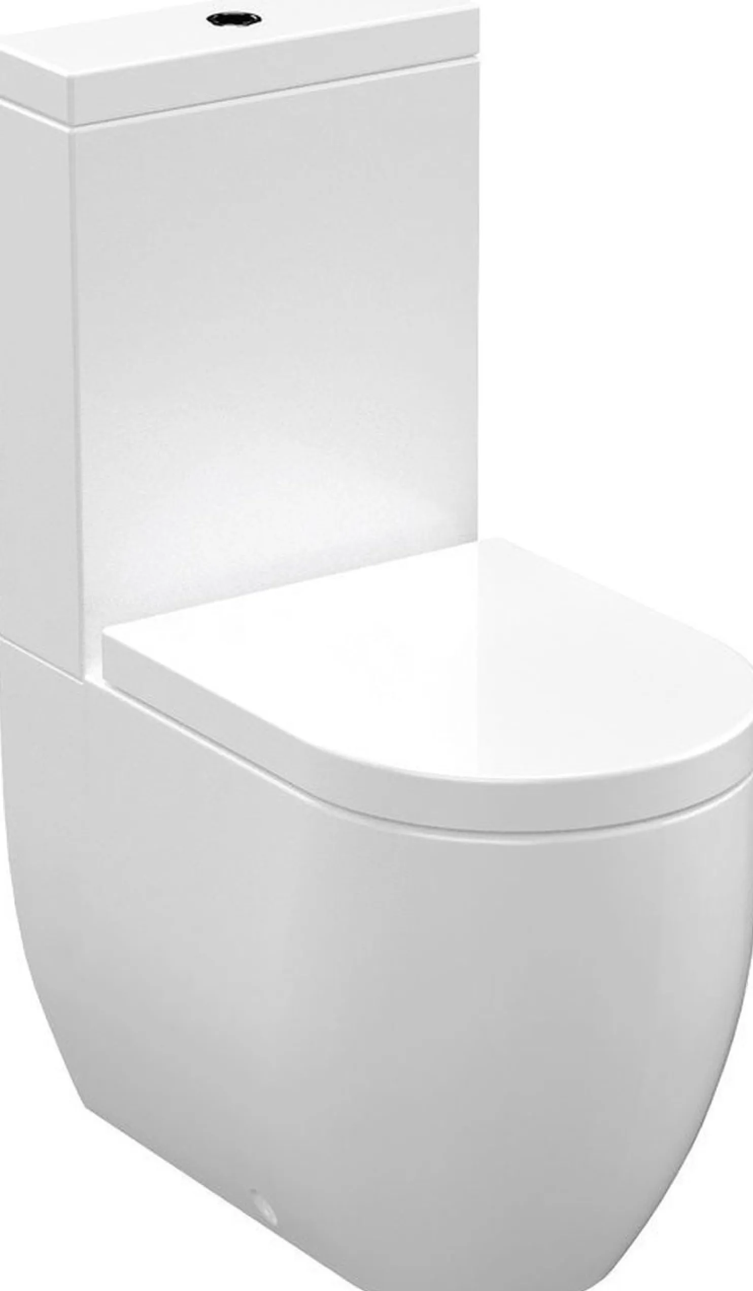 WC-istuin Kerasan Flo Set 3/6l kaksoishuuhtelu S/P-lukko valkoinen