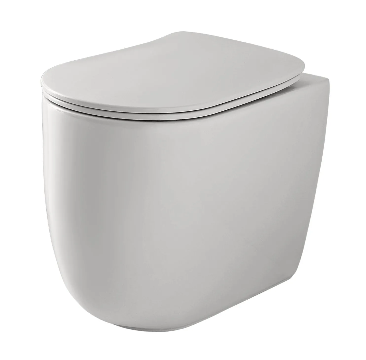 WC-istuin Kerasan Nolita 5318 Rimless S/P-lukko lattiamalli matta eri värejä