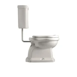 WC-istuin Kerasan Retro 2 S-lukko keraamisella alasäiliöllä kromi