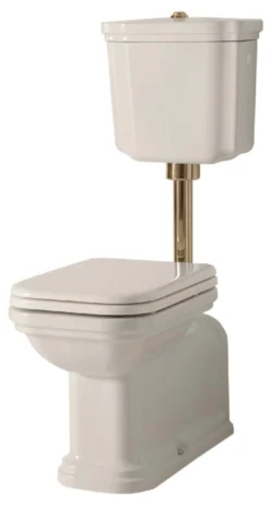WC-istuin Kerasan Waldorf 2 keraamisella alasäiliöllä pronssi
