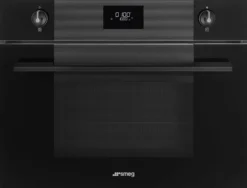 Yhdistelmämikroaaltouuni Smeg Linea SF4101MCNO, 60cm, musta